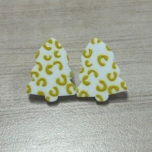 Christmas Tree Design Acrylic Stud Earrings